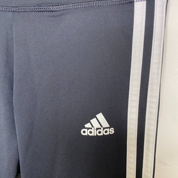 Adidas Girls Size 7/8 Youth Active Pants Black with White Stripes - Picture 6 of 6